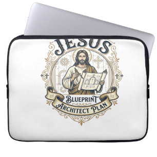 Jesus Blueprint Architect Plan Jesus Blueprint Arc Laptop Sleeve