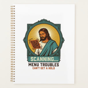 Jesus Blurry QR Code Wont Scan Menu Tech Humor_1 Planner