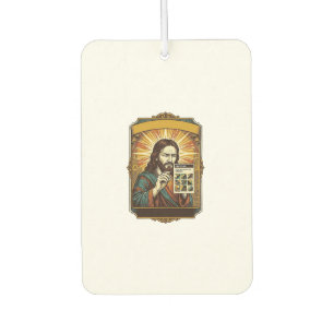 Jesus Blurry Stairs Captcha Test Tech Security Hum Car Air Freshener