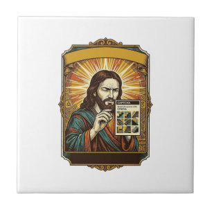 Jesus Blurry Stairs Captcha Test Tech Security Hum Tile