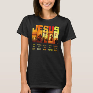 Jesus Born As A Baby Preached As A Child Christian T-Shirt