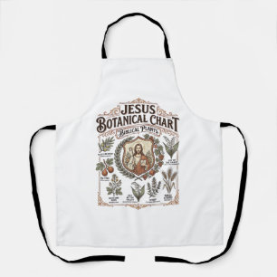 Jesus Botanical Chart Biblical Plants Jesus Botani Apron