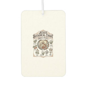 Jesus Botanical Chart Biblical Plants Jesus Botani Car Air Freshener