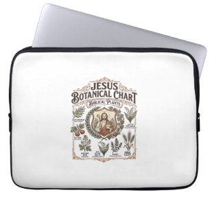 Jesus Botanical Chart Biblical Plants Jesus Botani Laptop Sleeve