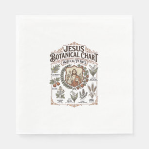 Jesus Botanical Chart Biblical Plants Jesus Botani Napkin
