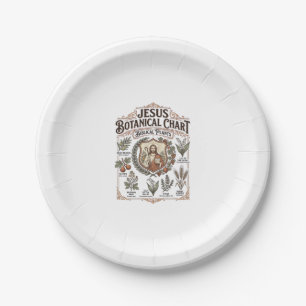 Jesus Botanical Chart Biblical Plants Jesus Botani Paper Plate