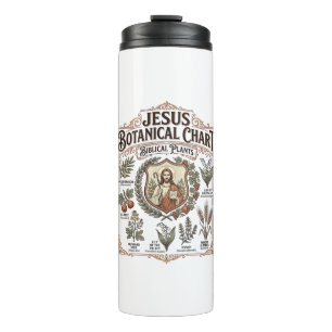 Jesus Botanical Chart Biblical Plants Jesus Botani Thermal Tumbler