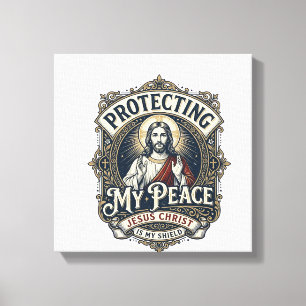 Jesus Boundaries Self Respect Shirt Faith Based De Canvas Print