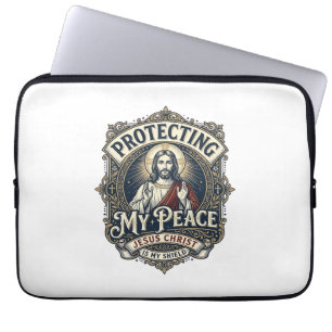 Jesus Boundaries Self Respect Shirt Faith Based De Laptop Sleeve