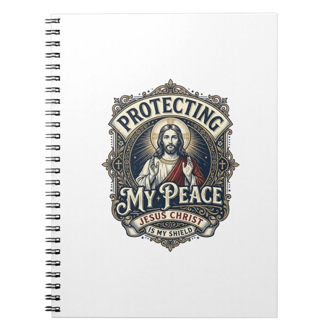 Jesus Boundaries Self Respect Shirt Faith Based De Notebook (Front)