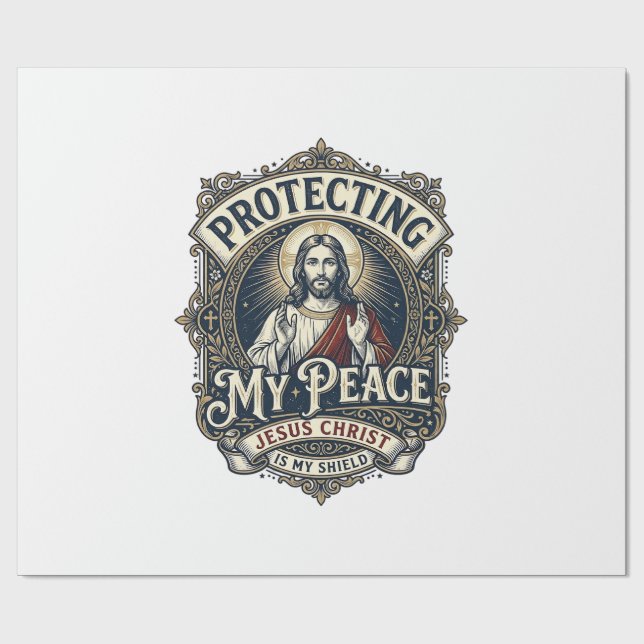 Jesus Boundaries Self Respect Shirt Faith Based De Wrapping Paper (Flat)