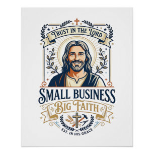 Jesus Boutique Small Business Owner Shirt Christia Poster