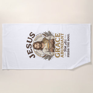 Jesus Bowling Vintage Shirt Christian Graphic_1 Beach Towel