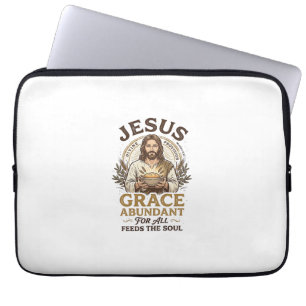 Jesus Bowling Vintage Shirt Christian Graphic_1 Laptop Sleeve