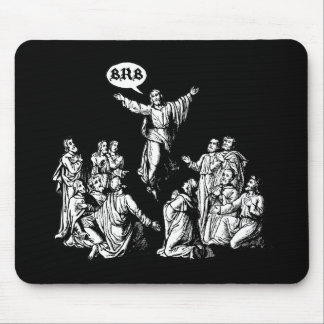 Jesus BRB lol shirt Mouse Mat