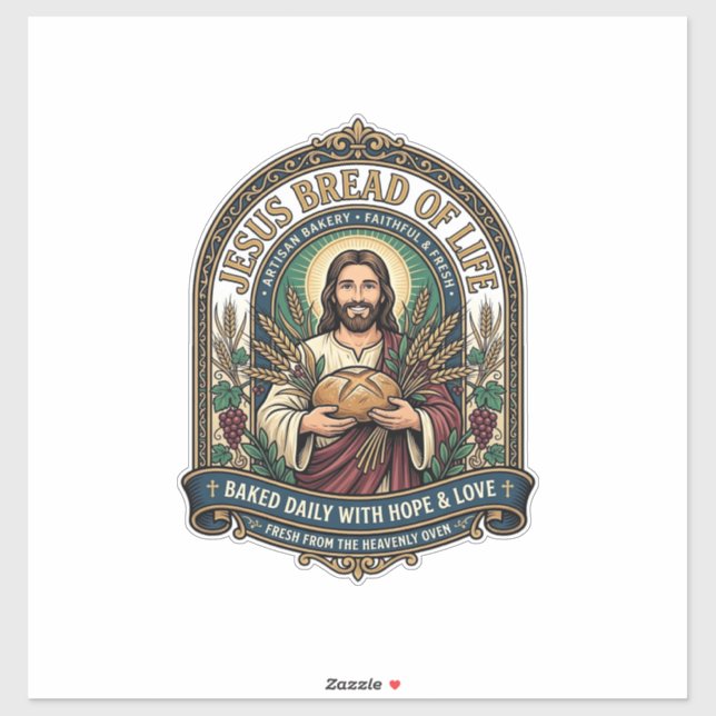 Jesus Bread Of Life Jesus Bread Life Bakery Christ (Sheet)