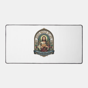 Jesus Bread Of Life Jesus Bread Life Bakery Christ Desk Mat