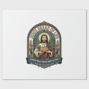 Jesus Bread Of Life Jesus Bread Life Bakery Christ Wrapping Paper