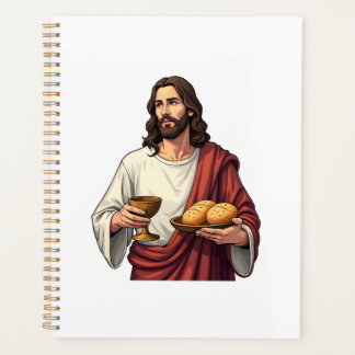 Jesus Bread Wine Vintage Engraving Tee 2 Planner