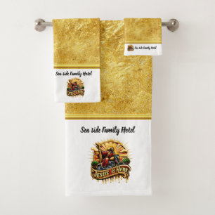 Jesus Brings Light To Darkness Bath Towel Set