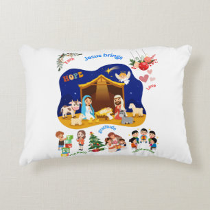 Jesus Brings Love, Hope, and Strength Decorative Cushion