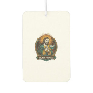Jesus Broken Chip Stuck In Dip Bowl Party Humor_1 Car Air Freshener