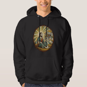 Jesus Broken Folding Chair Party Foul Clumsy Weigh Hoodie
