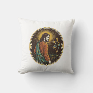 Jesus Broken Glass Dance Floor Party Danger Club H Cushion