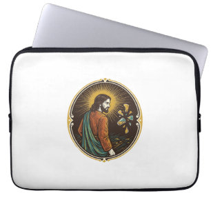 Jesus Broken Glass Dance Floor Party Danger Club H Laptop Sleeve