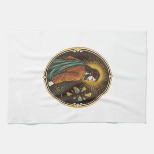Jesus Broken Glass Dance Floor Party Danger Club H Tea Towel