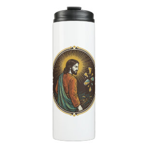 Jesus Broken Glass Dance Floor Party Danger Club H Thermal Tumbler