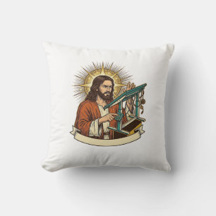 Jesus Broken Standing Desk Stuck Halfway Office Hu Cushion
