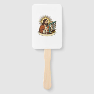 Jesus Broken Standing Desk Stuck Halfway Office Hu Hand Fan