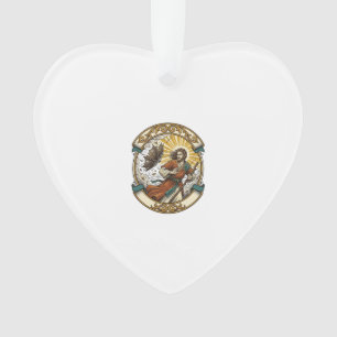 Jesus Broken Umbrella Blown Inside Out Windy Storm Ornament