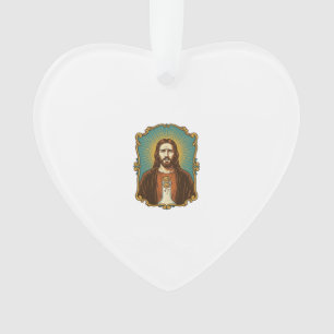 Jesus Broken Wine Cork Stuck Bottle Sommelier Part Ornament
