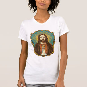 Jesus Broken Wine Cork Stuck Bottle Sommelier Part T-Shirt