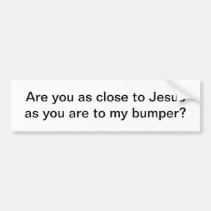 Jesus bumper sticker