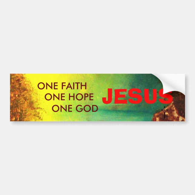 JESUS Bumper Sticker (Front)