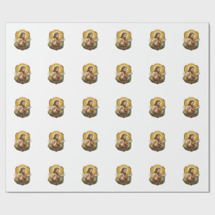 Jesus Burned Finger Taking Plate Out Microwave Kit Wrapping Paper