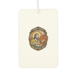 Jesus Burning Mouth Super Spicy Party Dip Humor_1 Car Air Freshener