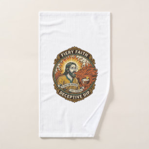 Jesus Burning Mouth Super Spicy Party Dip Humor_1 Hand Towel