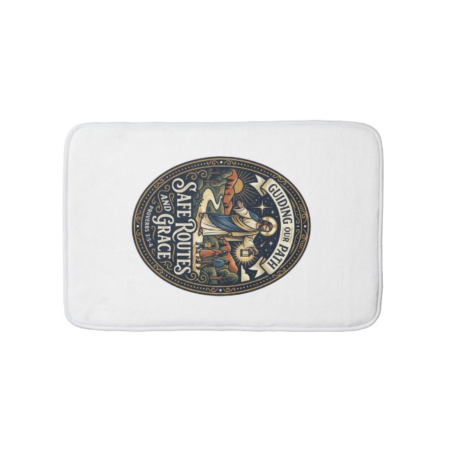 Jesus Bus Driver Transit Worker Shirt Faith Based  Bath Mat (Front)