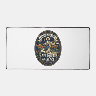 Jesus Bus Driver Transit Worker Shirt Faith Based Desk Mat