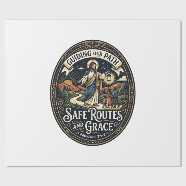 Jesus Bus Driver Transit Worker Shirt Faith Based  Wrapping Paper (Flat)