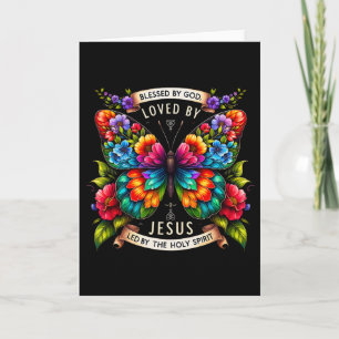 Jesus Butterfly Loved Card