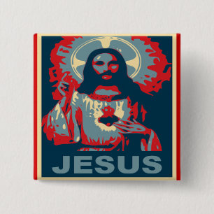 Jesus Button (Obama Style)