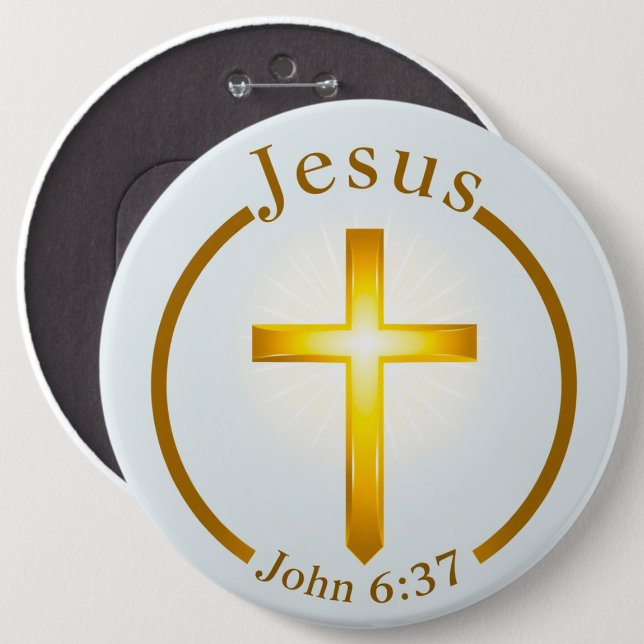 Jesus Button Pin  (Front & Back)