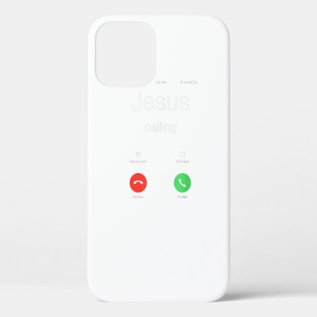 Jesus Calling Funny Jesus Phone Christian  Case-Mate iPhone Case (Back)