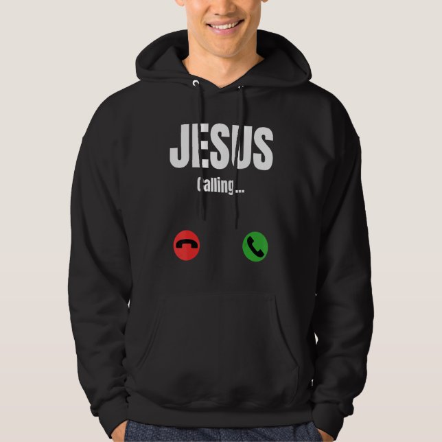 Jesus Calling - Jesus Phone Christian 1 Hoodie (Front)