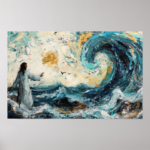 Jesus Calms the Storm Poster